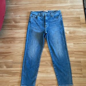 Super Cute 7 For All Mankind Luxe Vintage High Waist Slim Jeans - Size 31